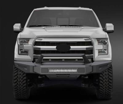 Black Horse Off Road - Armour II Heavy Duty Modular Front Bumper Kit-Matte Black-2015-2017 Ford F-150|Black Horse Off Road - Image 11