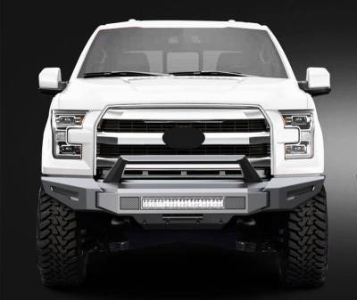 Black Horse Off Road - Armour II Heavy Duty Modular Front Bumper Kit-Matte Black-2015-2017 Ford F-150|Black Horse Off Road - Image 12