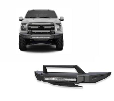 Armour II Heavy Duty Modular Front Bumper Kit-Matte Black-2015-2017 Ford F-150|Black Horse Off Road