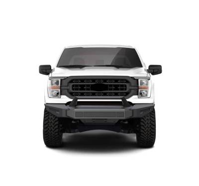 Black Horse Off Road - Armour II Heavy Duty Modular Front Bumper-Matte Black-2021-2023 Ford F-150|Black Horse Off Road - Image 3