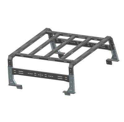 TRAVELER OVERLAND UTILITY Bed Rack -Black-800 Lbs Capacity-2015-2024 Chevrolet Colorado|2005-2024 Toyota Tacoma|2019-2024 Ford Ranger|2005-2024 Nissan Frontier|Black Horse Off Road