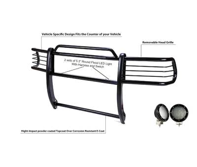 Grille Guard Kit-Black-17BH23MA-PLFB-Warranty:3 years