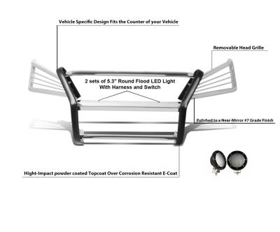 Grille Guard Kit-Stainless Steel-17G80330MSS-PLFB-Material:Stainless Steel