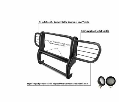 Grille Guard Kit-Black-17EH26MA-PLFB-Grille Guard