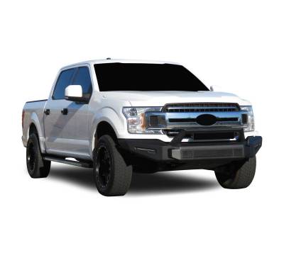 Black Horse Off Road - Armour II Heavy Duty Modular Front Bumper-Matte Black-2018-2020 Ford F-150|Black Horse Off Road - Image 8