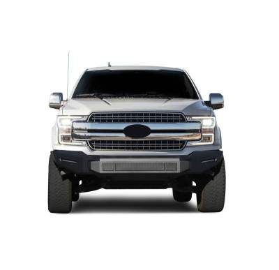 Black Horse Off Road - Armour II Heavy Duty Modular Front Bumper-Bumper Only-Matte Black-2018-2020 Ford F-150|Black Horse Off Road - Image 4