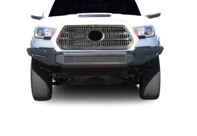 Black Horse Off Road - Armour II Heavy Duty Modular Front Bumper-Bumper Only-Matte Black-2016-2023 Toyota Tacoma|Black Horse Off Road - Image 3