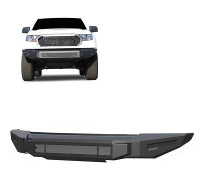 Black Horse Off Road - Armour II Heavy Duty Modular Front Bumper-Bumper Only-Matte Black-2019-2023 Ford Ranger|Black Horse Off Road - Image 1