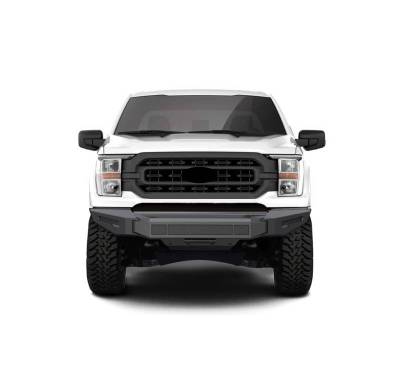 Black Horse Off Road - Armour II Heavy Duty Modular Front Bumper-Bumper Only-Matte Black-2021-2023 Ford F-150|Black Horse Off Road - Image 6