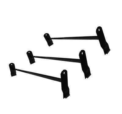 Black Horse Off Road - Black Horse off road three Bars Black Steel Roof Ladder Rack adjustable utility Cross Bar with Stoppers Fit 2003-2024 Chevy Express/GMC Savana|1999-2014 Ford Econoline - 600 LBS weight Capacity |Black Horse Off Road - Image 4