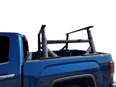 Black Horse Off Road - Spike Extendable Truck Bed Rack With Cross Bar-Black-Trucks|Black Horse Off Road - Image 14