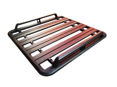 Black Horse Off Road - Spike Extendable Truck Bed Rack With Cross Bar & Platform Tray & Side Rail-Black-Trucks|Black Horse Off Road - Image 3