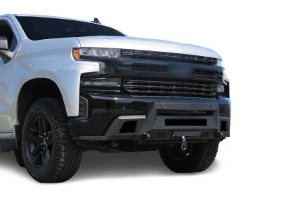 Black Horse Off Road - Armour III Heavy Duty Front Winch Bumper-Textured Black-2019-2021 Chevrolet Silverado 1500/2022-2022 Chevrolet Silverado 1500 LTD|Black Horse Off Road - Image 3