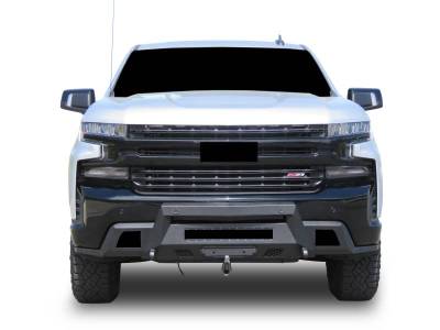 Black Horse Off Road - Armour III Heavy Duty Front Winch Bumper-Textured Black-2019-2021 Chevrolet Silverado 1500/2022-2022 Chevrolet Silverado 1500 LTD|Black Horse Off Road - Image 5