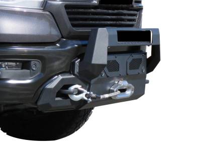 Black Horse Off Road - Armour III Heavy Duty Front Winch Bumper-Textured Black-2019-2023 Ram 1500|Black Horse Off Road - Image 4