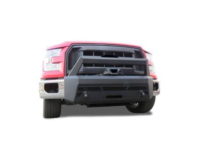 Black Horse Off Road - Armour III Heavy Duty Front Winch Bumper-Textured Black-2015-2017 Ford F-150|Black Horse Off Road - Image 4