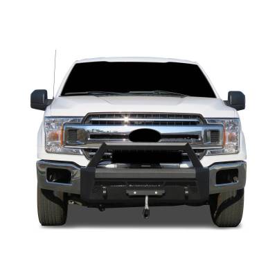 Armour III Heavy Duty Front Winch Bumper-Textured Black-2018-2020 Ford F-150|Black Horse Off Road