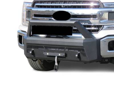 Black Horse Off Road - Armour III Heavy Duty Front Winch Bumper-Textured Black-2018-2020 Ford F-150|Black Horse Off Road - Image 3