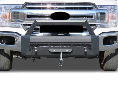 Black Horse Off Road - Armour III Heavy Duty Front Winch Bumper-Textured Black-2018-2020 Ford F-150|Black Horse Off Road - Image 4