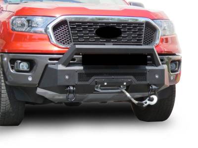 Black Horse Off Road - Armour III Heavy Duty Front Winch Bumper-Textured Black-2019-2023 Ford Ranger|Black Horse Off Road - Image 3