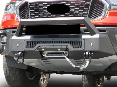 Black Horse Off Road - Armour III Heavy Duty Front Winch Bumper-Textured Black-2019-2023 Ford Ranger|Black Horse Off Road - Image 7