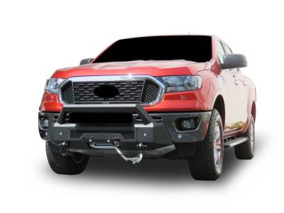Black Horse Off Road - Armour III Heavy Duty Front Winch Bumper-Textured Black-2019-2023 Ford Ranger|Black Horse Off Road - Image 9