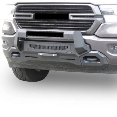 Black Horse Off Road - Armour III Light Duty Front Bumper-Textured Black-2019-2023 Ram 1500|Black Horse Off Road - Image 1