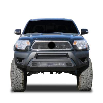 Armour III Light Duty Front Bumper-Textured Black-2012-2015 Toyota Tacoma|Black Horse Off Road