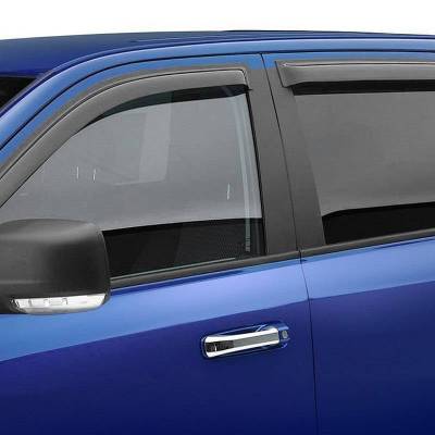 Black Horse Off Road [BHOR] | In-channel Rain Guards / Wind Deflectors | Fits 2015-2024 Ford F-150/2015-2024 Ford F-150|Smoke,4 pcs| #1494974IN