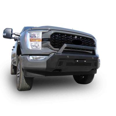 Black Horse Off Road - Armour III Light Duty Front Bumper-Textured Black-2021-2023 Ford F-150|Black Horse Off Road - Image 4