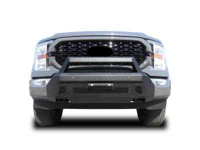 Black Horse Off Road - Armour III Light Duty Front Bumper-Textured Black-2021-2023 Ford F-150|Black Horse Off Road - Image 5
