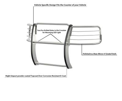 Grille Guard-Stainless Steel-17GT27MSS-Style/Type:Modular
