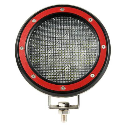 A Bar Kit-Stainless Steel-BBTY916SS-PLFR-Part Information:Pair  of 5.3" Dia. LED Flood Lights w/ Red Trim Rings Wiring Harness  and Switch