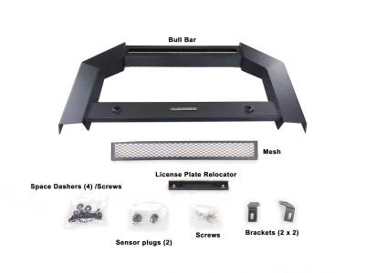 Armour Bull Bar-Matte Black-AB-DO10-NL-Part Information:Does not include 20in LED light bar