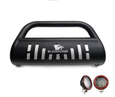 Bull Bar Kit-Semi-Gloss Black-BBJPWR11A-SP-PLFR-Style:Skid Plate