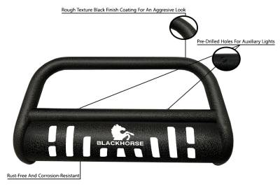Bull Bar-T-Textured Black-CBT-B401SP-Style:
