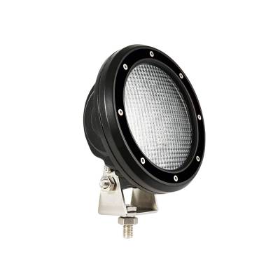 Bull Bar-T Kit-Textured Black-CBT-B161SP-PLFB-Part Information:Pair  of 5.3" Dia. LED Flood Lights w/ Black Trim Rings Wiring Harness  and Switch