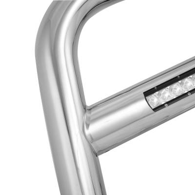 Max Beacon Bull Bar-Stainless Steel-MAB-C7002S-Style:No skid plate