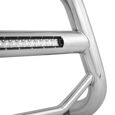 Max Beacon Bull Bar-Stainless Steel-MAB-FOF1S-Surface Finish:Polished