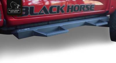 Impact Heavy Duty Drop Side Steps-Black-IM-GMCACC-Material:Steel
