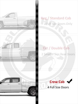 Elite Retractable Power Board-Black-PWBR1079-Vehicle Cab Length :Crew Cab