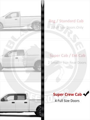 Elite Retractable Power Board-Black-PWBR2585-Vehicle Cab Length :Crew Cab