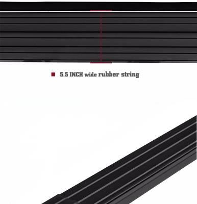 Peerless Running Boards-Black-PR-NIROBK-14-Dimension:70x9x7 Inches