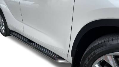 Pinnacle Running Boards-Black & Silver-PICE79-Part Information: