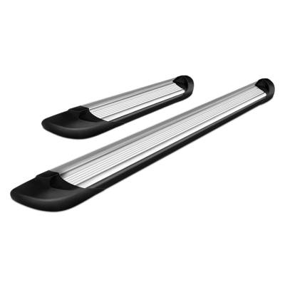 Transporter Running Boards-Silver-2005-2023 Toyota Tacoma Extended Cab|Black Horse Off Road