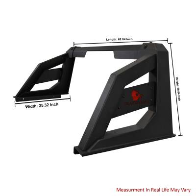Armour Roll Bar Kit-Matte Black-RB-AR3B-PLB-Make:Chevrolet|GMC|Toyota