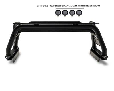 Atlas Roll Bar Kit-Black-ATRB5BK-PLFB-Make:Chevrolet|GMC
