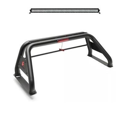 Classic Roll Bar With 40" LED Light Bar-Black-2005-2021 Nissan Frontier|Black Horse Off Road