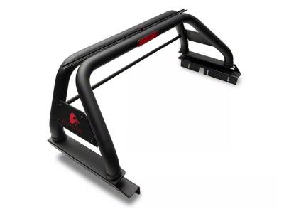 Classic Roll Bar Kit-Black-RB08BK-PLR-Part Information:Incl. 2 pairs of 7.0"Dia.  LED  Lights w/Red Trim Rings w/ Wiring Harness and Switch