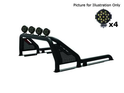Gladiator Roll Bar Kit-Black-GLRB-01B-PLB-Weight:124 Lbs